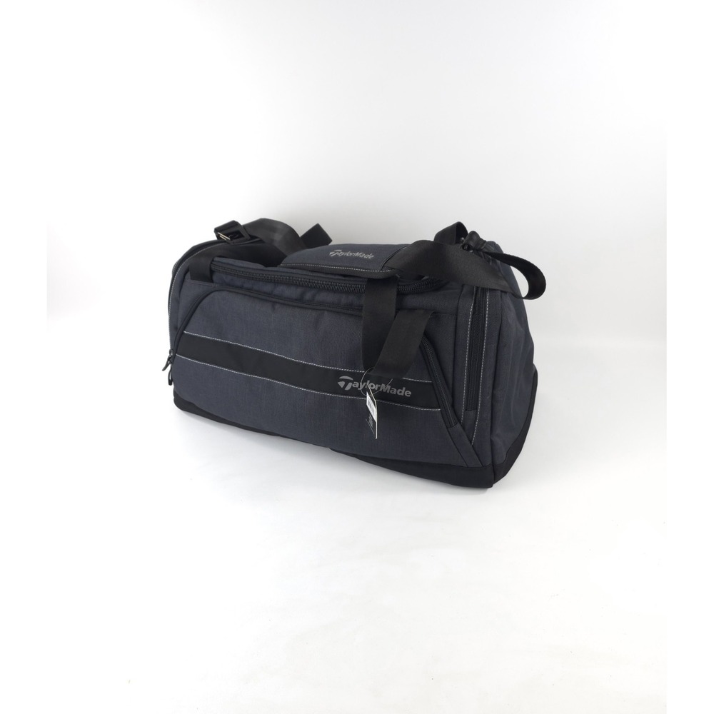 NWT TAYLORMADE Golfer Duffle Sports Gym Travel  Bag 20"  Black W/ Shoulder Strap